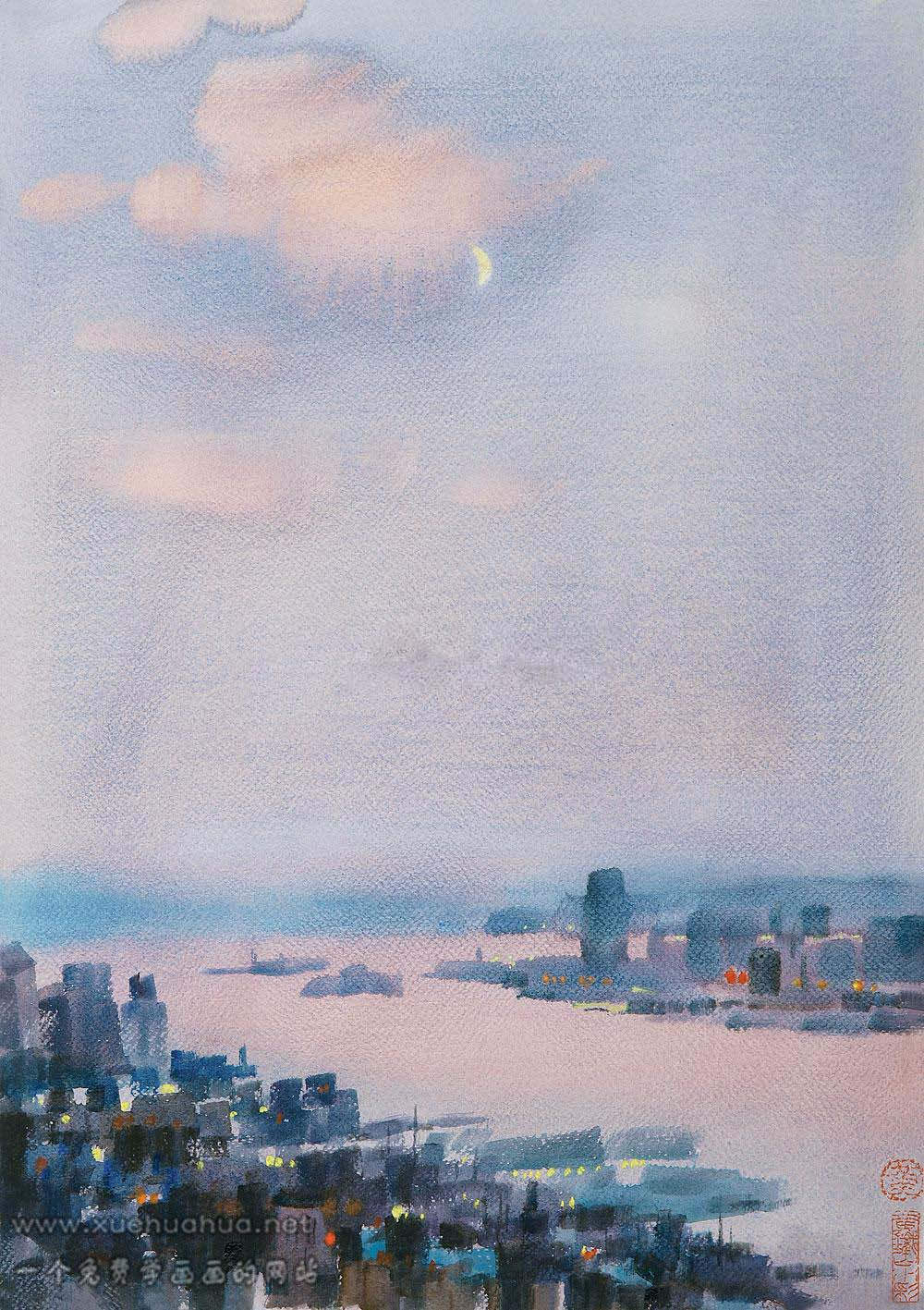 黃鐵山水彩風(fēng)景畫(27)