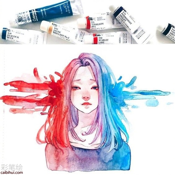 夢幻少女：水彩畫家Ashiyaart繪畫作品賞析