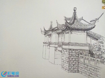 水彩建筑寫生