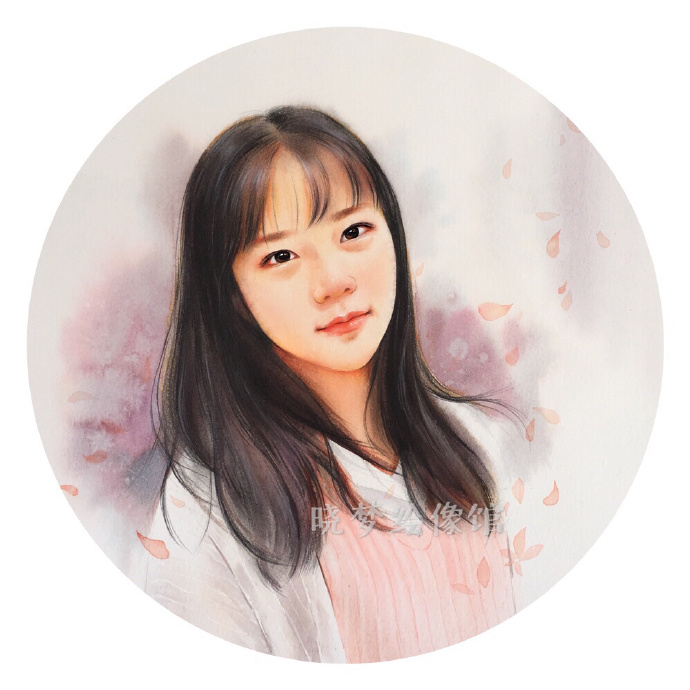 水彩畫人像