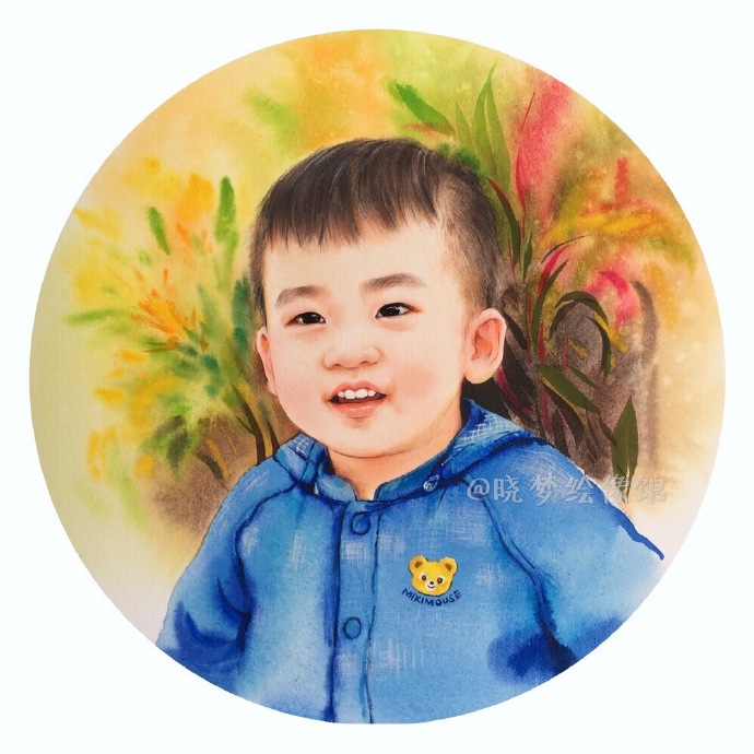 水彩畫人像