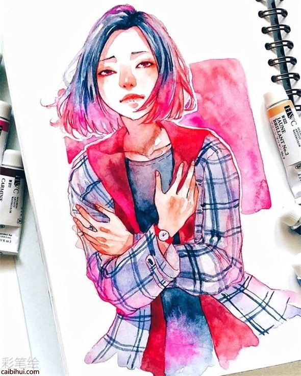 夢幻少女：水彩畫家Ashiyaart繪畫作品賞析