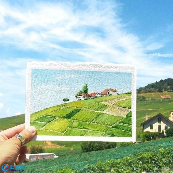 旅行中的畫(huà)作