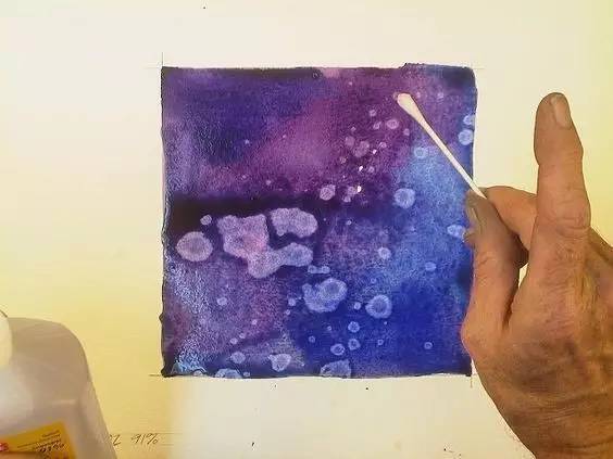 水彩畫星空