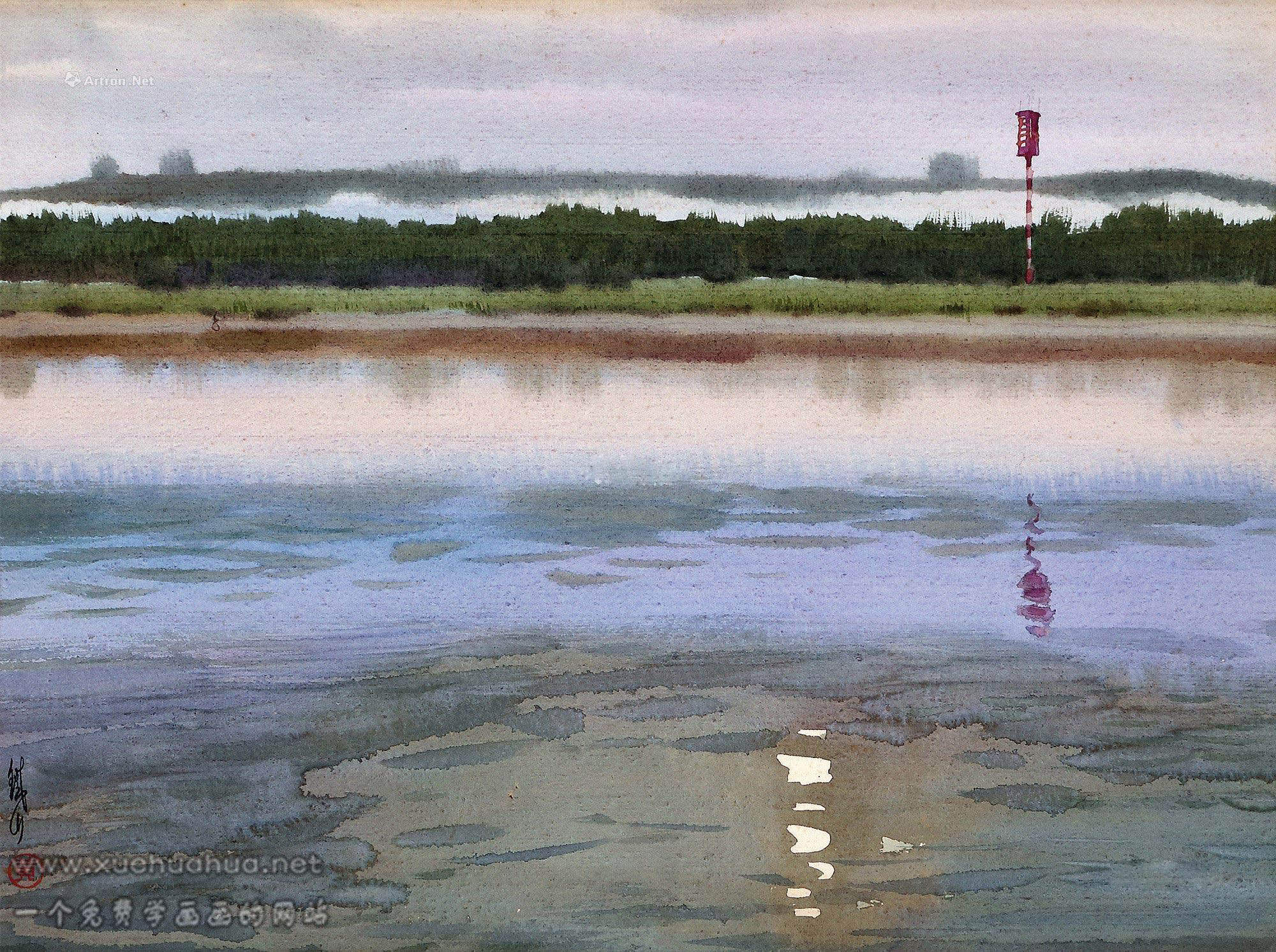 黃鐵山水彩風(fēng)景畫(3)