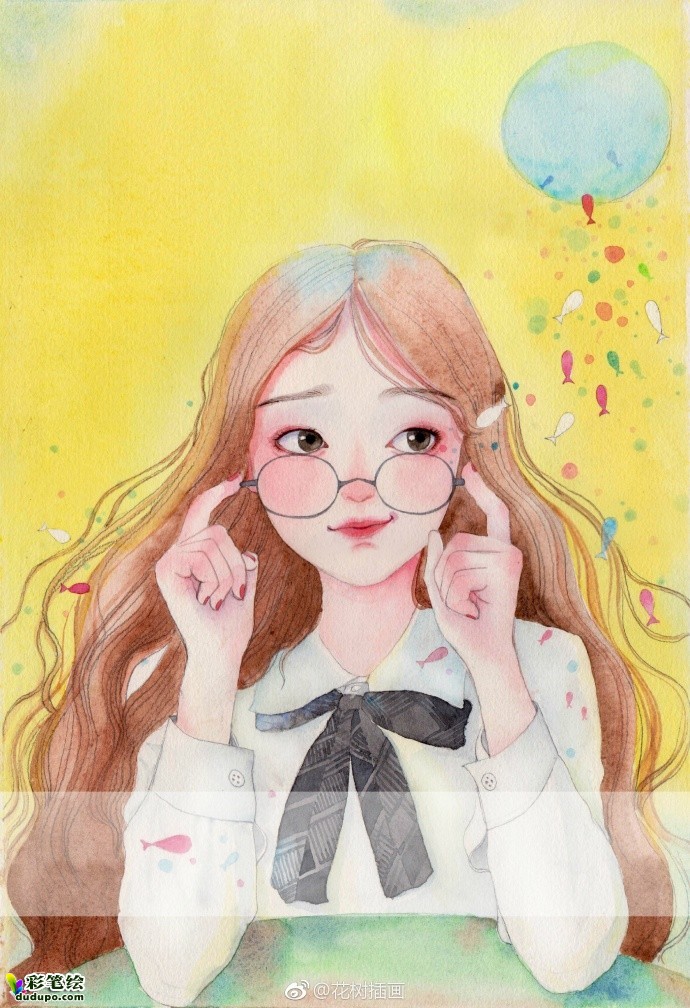 彩鉛小清新女孩