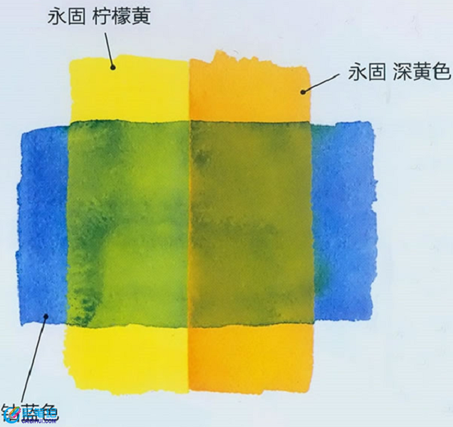 水彩畫教程：疊加畫法步驟圖解