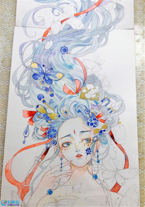 水彩畫人物