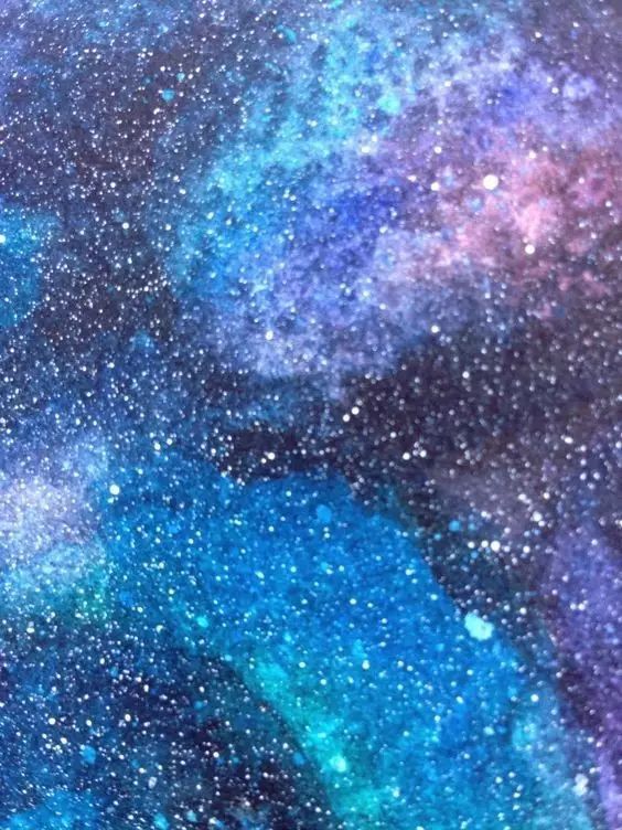 水彩畫星空