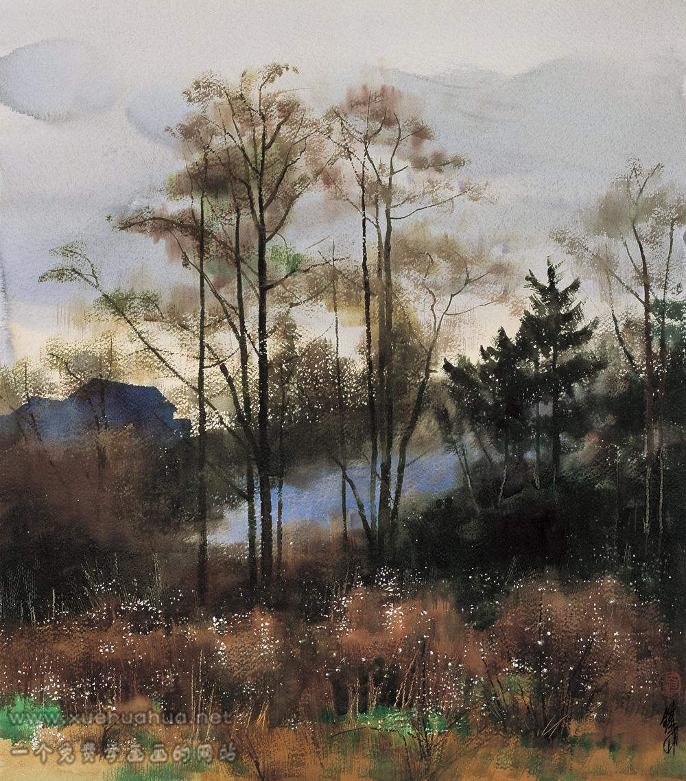 黃鐵山水彩風(fēng)景畫(29)