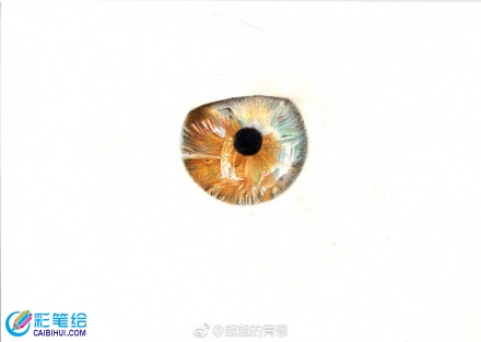 手繪彩鉛畫眼睛