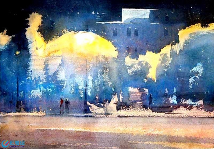 水彩畫(huà)風(fēng)景