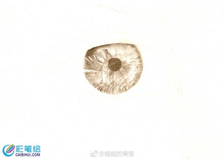 手繪彩鉛畫眼睛