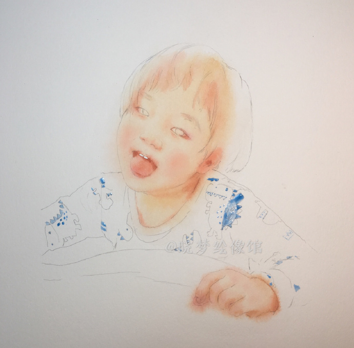 水彩畫人像