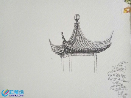 水彩建筑寫生