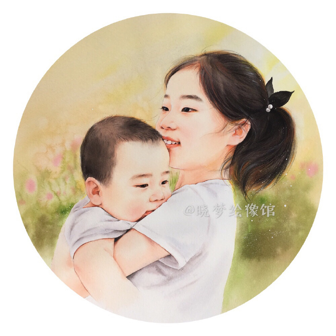 水彩畫人像