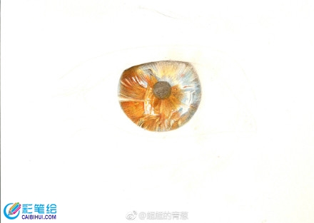 手繪彩鉛畫眼睛