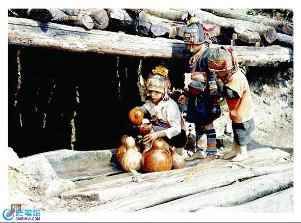 水彩畫(huà)風(fēng)土人情