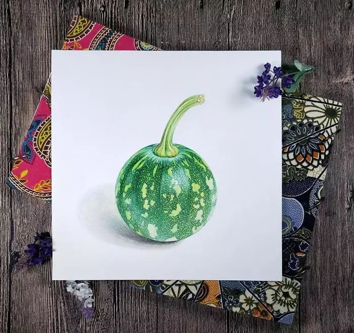 彩鉛畫(huà)小南瓜