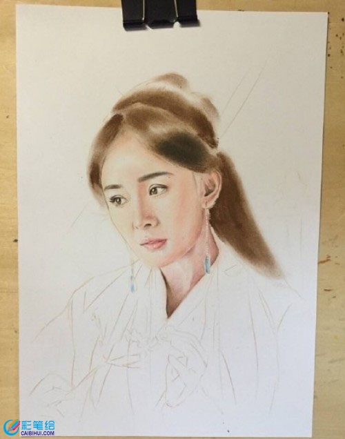 楊冪彩鉛畫(huà)怎么畫(huà)