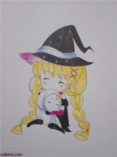 簡單彩鉛畫溫馨家庭步驟教程