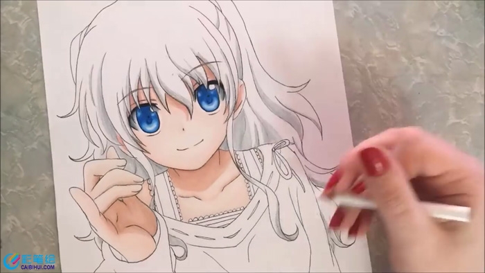 動漫美少女發(fā)型繪制