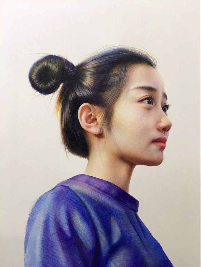 彩鉛畫漂亮女孩