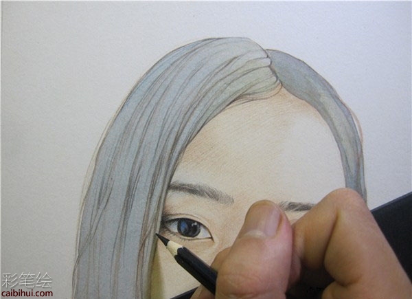 彩鉛畫妹子教程