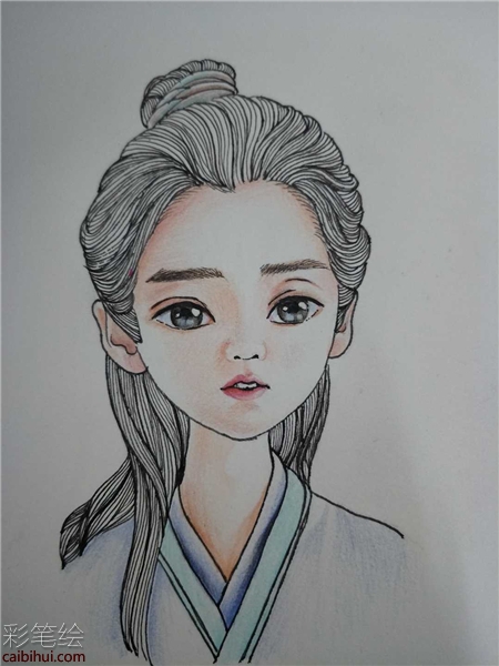 影顧盼彩鉛畫教程