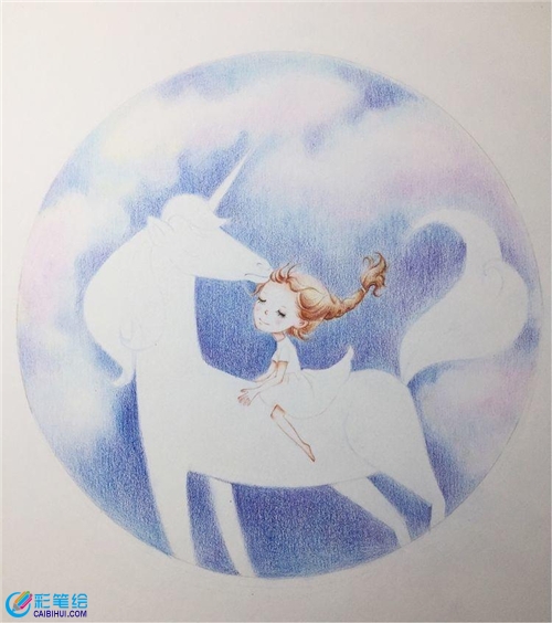彩鉛獨(dú)角獸細(xì)節(jié)