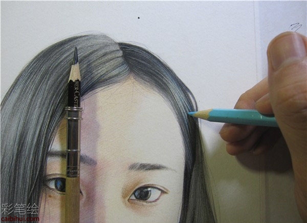 彩鉛畫妹子教程