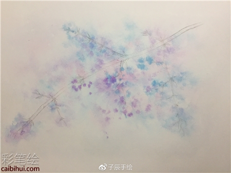 彩鉛畫花卉步驟圖