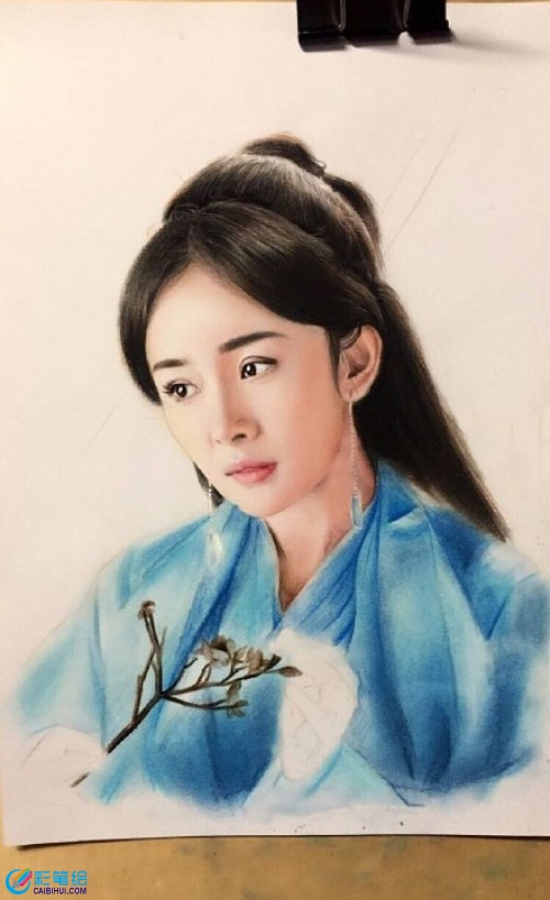 《三生三世十里桃花》楊冪彩鉛畫(huà)怎么畫(huà)