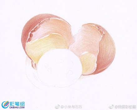 彩鉛畫教程：打碎的雞蛋