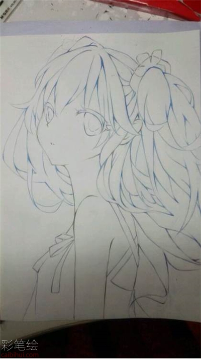 彩鉛畫洛麗塔的步驟