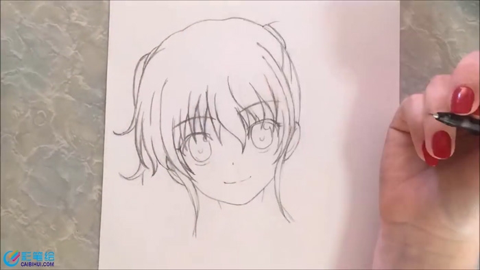 動漫美少女五官描繪