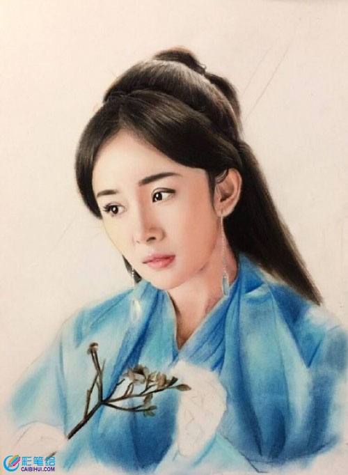 彩鉛畫(huà)：《三生三世十里桃花》楊冪彩鉛畫(huà)怎么畫(huà)