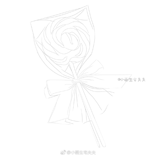 彩鉛畫棒棒糖步驟圖