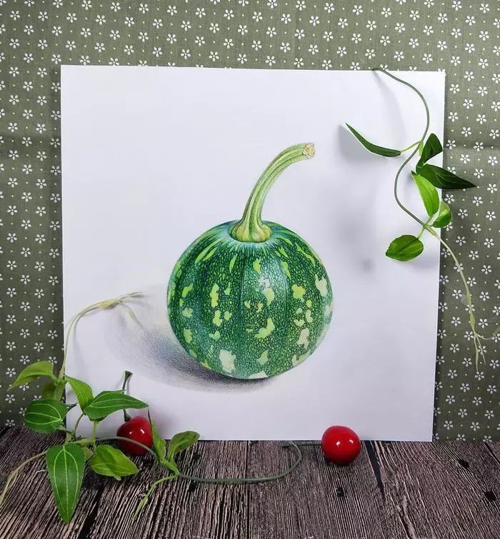 彩鉛畫(huà)小南瓜