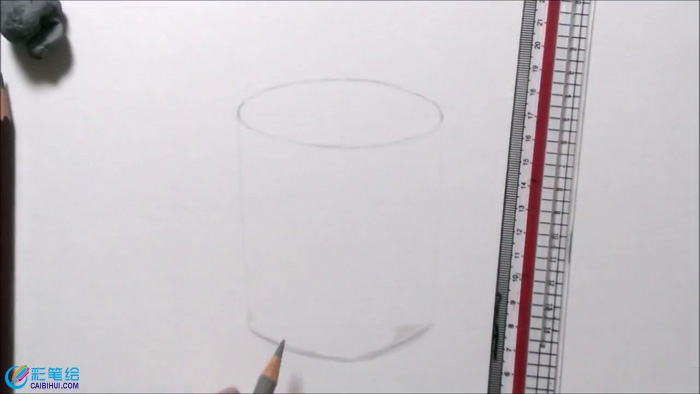 彩鉛畫(huà)玻璃杯