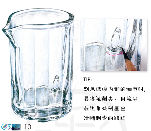 彩鉛玻璃杯教程