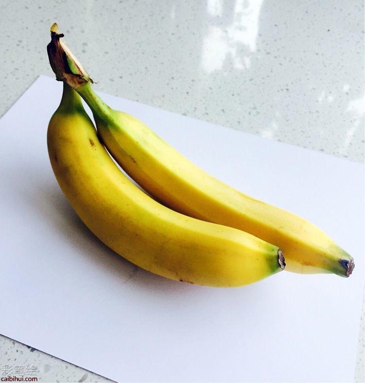 彩鉛香蕉畫(huà)教程
