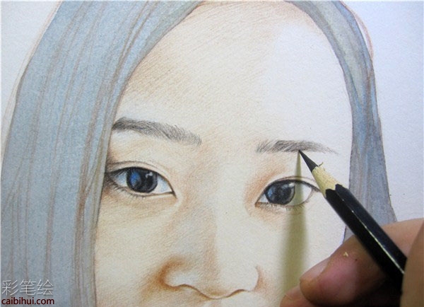 彩鉛畫妹子教程