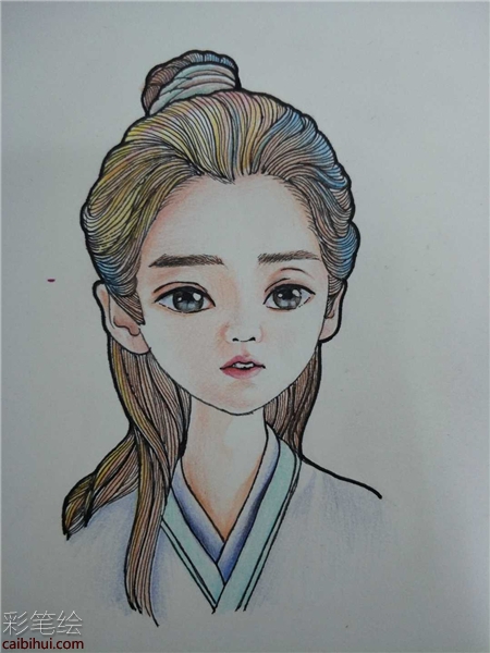 影顧盼彩鉛畫教程