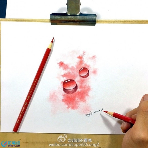 彩鉛畫教程：彩鉛畫水滴教程