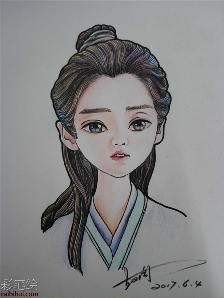 影顧盼彩鉛畫教程