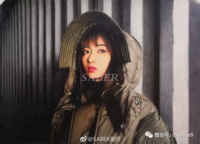 彩鉛手繪明星