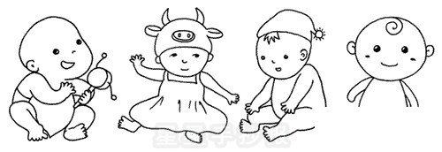 嬰兒簡(jiǎn)筆畫圖片畫法