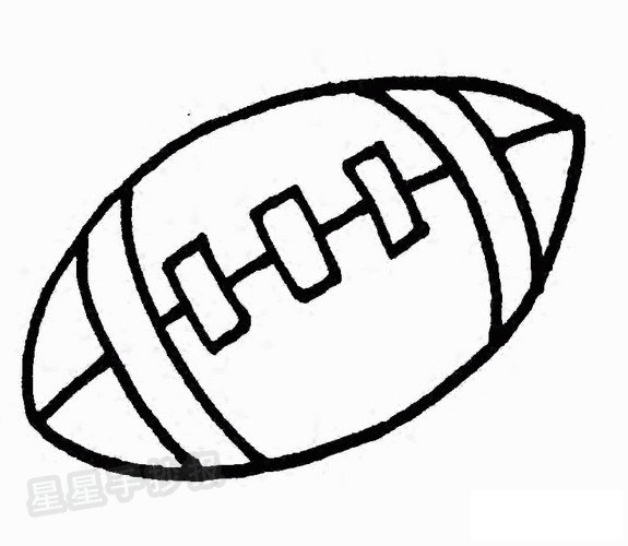 橄欖球簡(jiǎn)筆畫(huà)