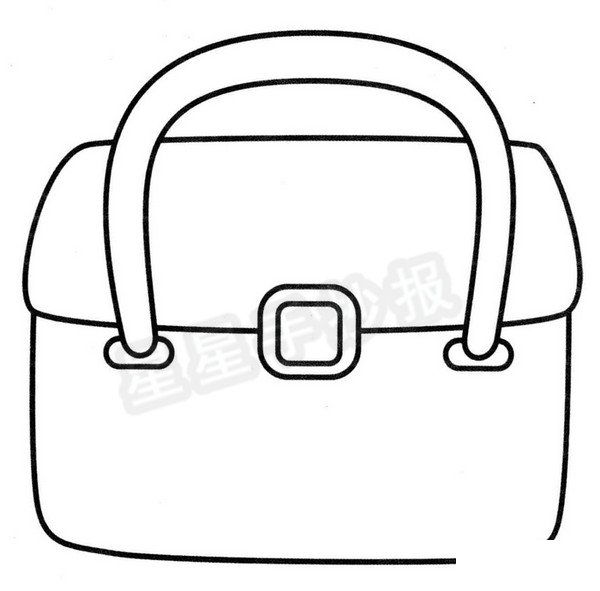 公文包簡(jiǎn)筆畫(huà)圖片